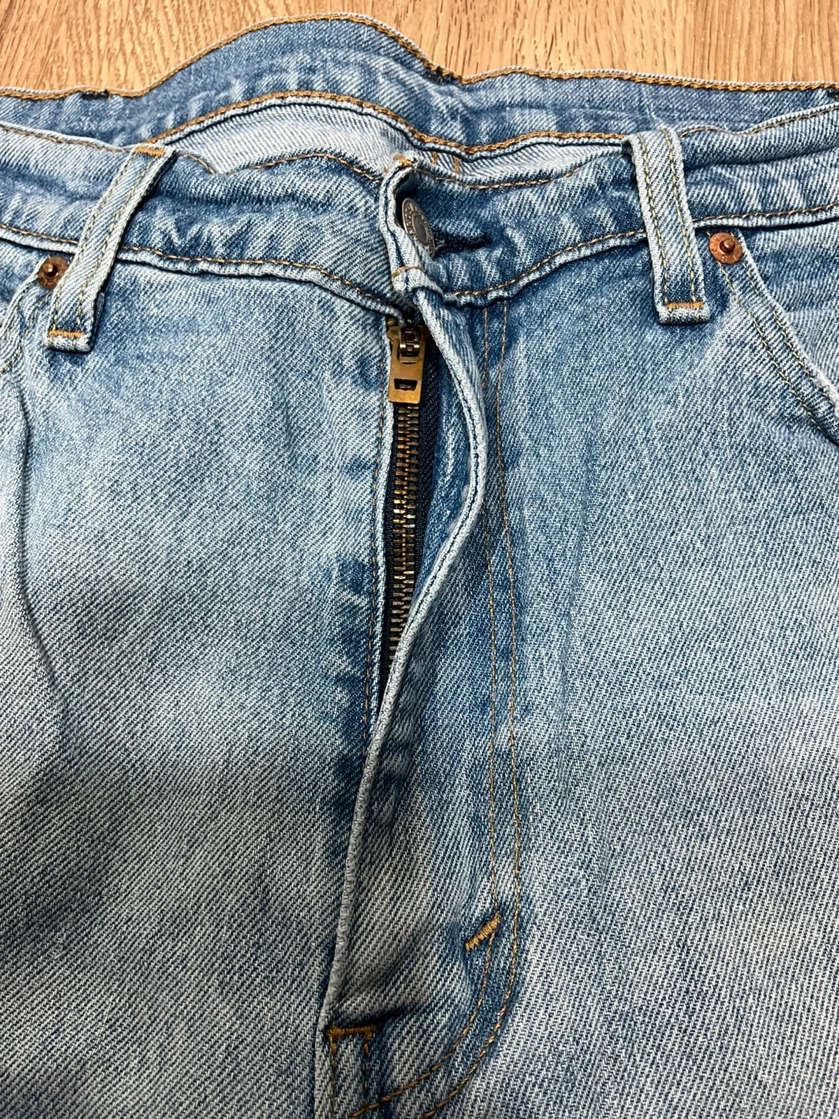 Jean Levi’s Homme 514 Straight W38 L30 Vintage 99% Coton Bleu  Lvh 133 – photo 6